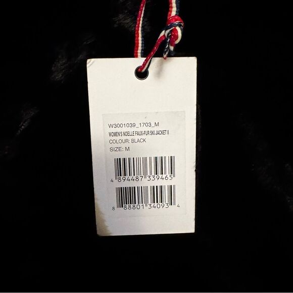 Perfect Moment Noelle faux fur jacket Black White Grey NWT Medium - Picture 4 of 8